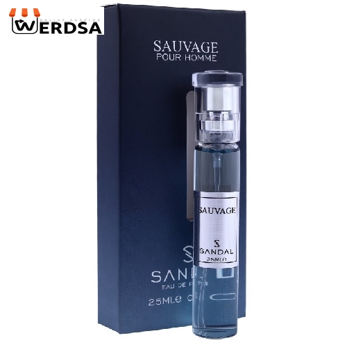 عطرجیبی مردانه صندل مدل ساواج حجم 25 میلی لیتر