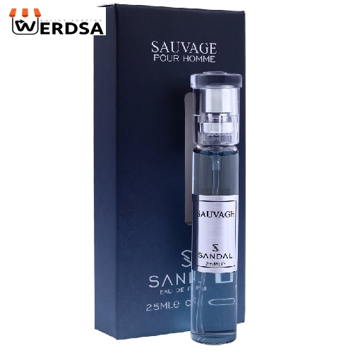 عطرجیبی مردانه صندل مدل ساواج حجم 25 میلی لیتر
