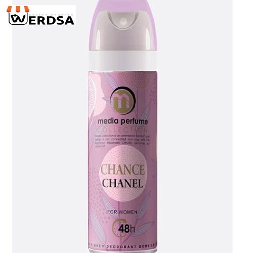 اسپری بدن زنانه مدیا مدل CHANEL CHANCE حجم 200 میلی لیتر