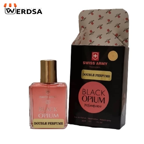 عطر جیبی زنانه سوئیس آرمی مدل Black Opium حجم 30 میلی لیتر