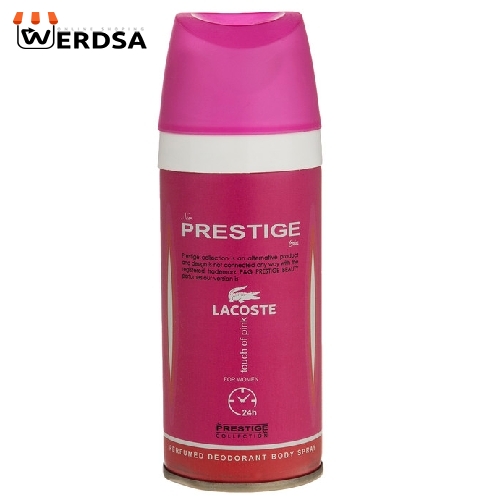 اسپری خوشبو کننده بدن زنانه پرستیژ مدل Lacoste Touch of Pink حجم 150 میلی لیتر