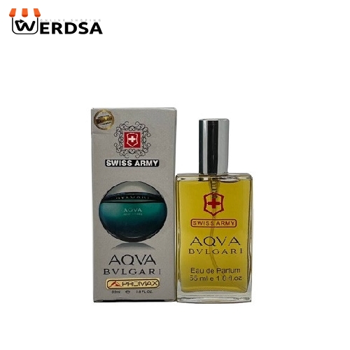 عطر جیبی مردانه سوئیس آرمی مدل آکوا بولگاری حجم 55 میلی لیتر