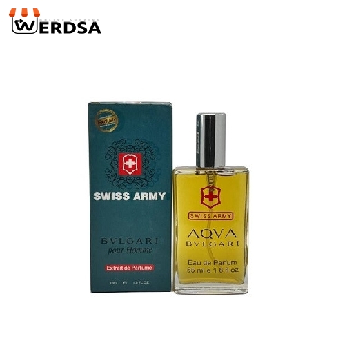 عطر جیبی مردانه سوئیس آرمی مدل آکوا بولگاری حجم 55 میلی لیتر