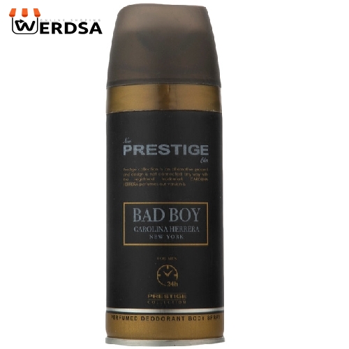 اسپری بدن مردانه نیو پرستیژ کالر مدل Bad Boy حجم 150 میلی لیتر