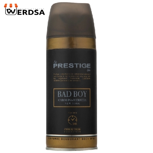 اسپری بدن مردانه نیو پرستیژ کالر مدل Bad Boy حجم 150 میلی لیتر