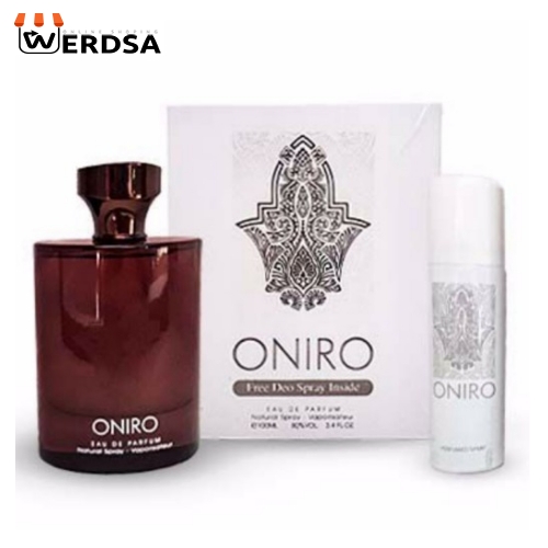 ادکلن مردانه فراگرنس ورد اونیرو همراه با اسپری Fragrance World ONIRO