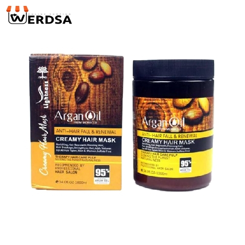 ماسک مو لایتنس مدل Argan oil حجم 1000 میلی لیتر