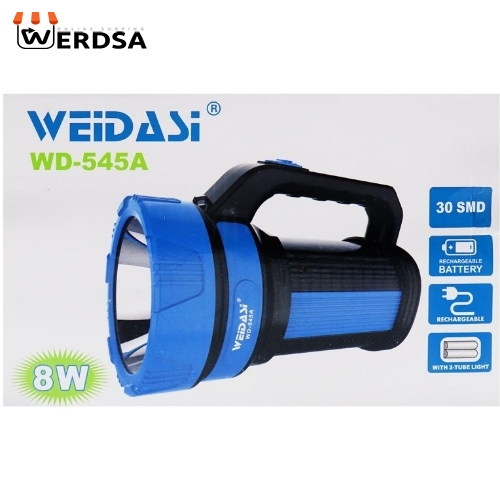 چراغ قوه نور افکن 8 وات WD-545A ویداسی کد 1546