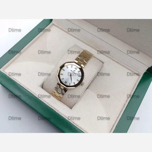 ساعت بلیزر طلایی صفحه سفید 3241 تک زنانه