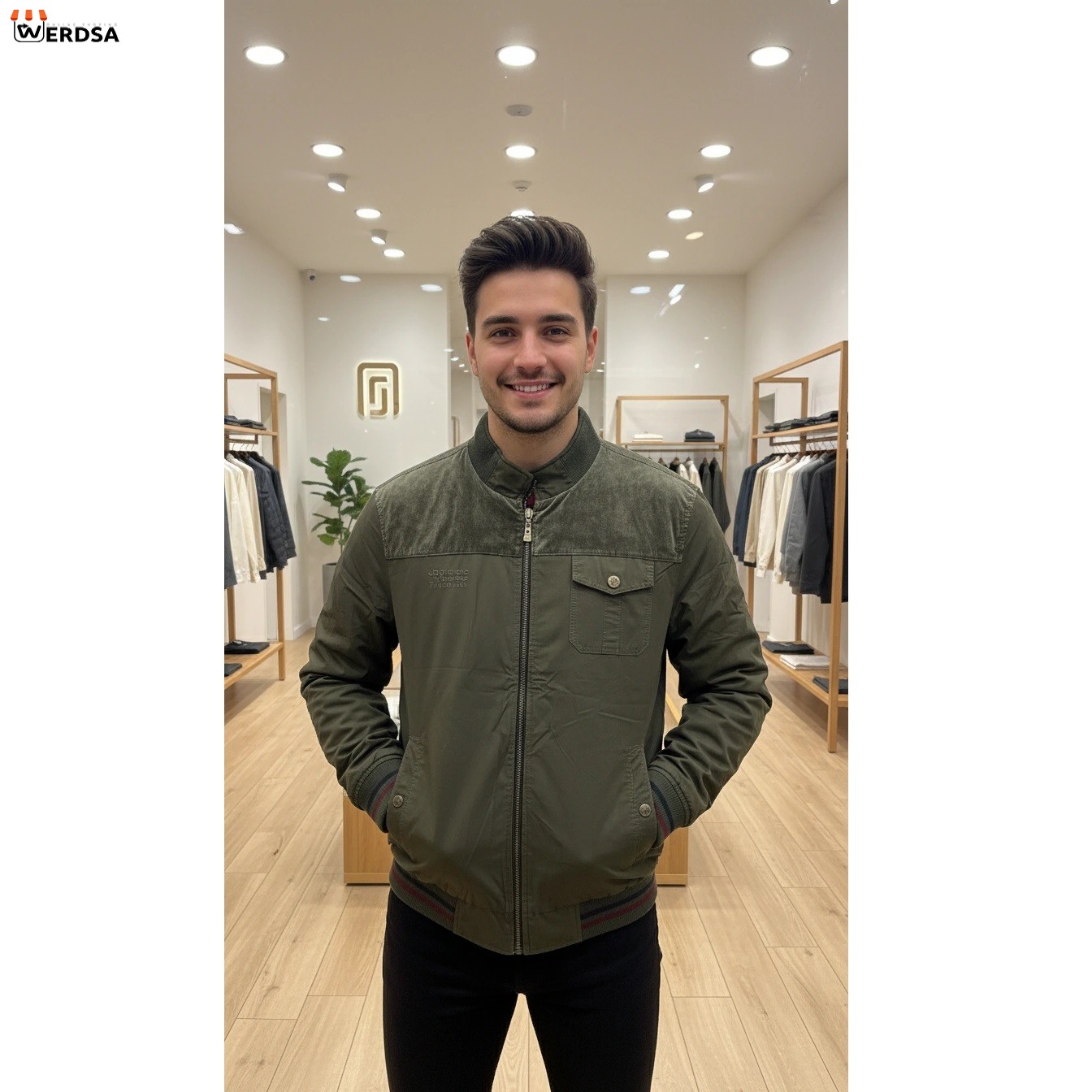 کاپشن دو رو کتان برند جیپ چاریوت اورجینال 50 درصد تخفیف