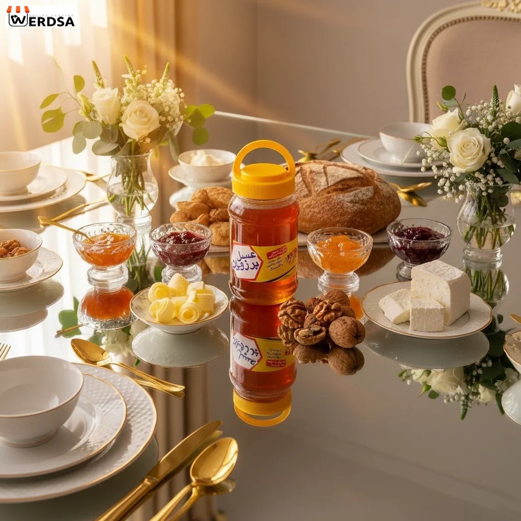 عسل گشنیز 1 کیلویی موم دار