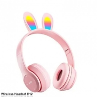 هدفون بلوتوثی خرگوشی مدل B12 در رنگ های مختلف