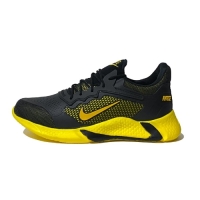کفش اسپرت مردانه نایک مشکی زرد مدل 1044