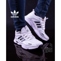 کفش اسپرت مردانه آدیداس سفید مشکی کد 1519