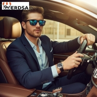 عینک آفتابی اسپرت محافظ UV فریم مشکی کد 1005