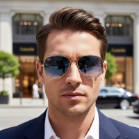 عینک افتابی مردانه ری بن مدل 302 کد 1452