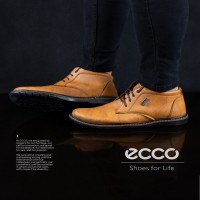 نیم بوت مردانه عسلی مدل 1263 با طراحی مدرن و راحتی بالا